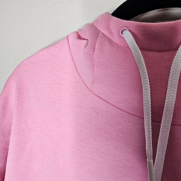 Kari Traa Size Medium Pink Burgundy Astrid Hoodie Pull Over Sweater Color Block - Picture 3 of 7